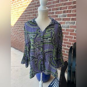 Vintage Studio 40 70s Print Button Down